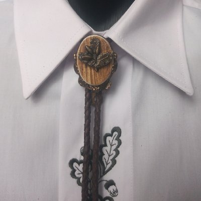 Poľovnícka kravata Bolo - Exclusive Ihličnatá vetvička I