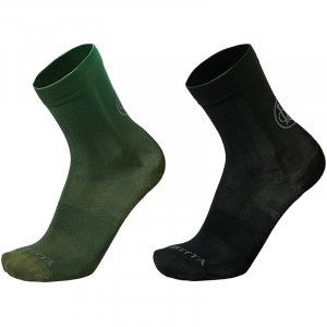 Short Shooting ponožky - Black & Green