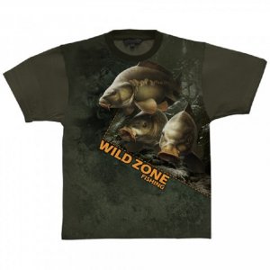Wild Zone - Tričko so vzorom kapor hnedé