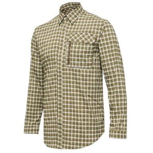 Lightweight košeľa - White & Green Check