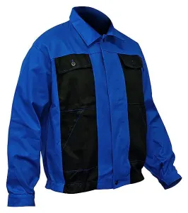 Monterková bunda so zapínaním na gombíky/zips blue