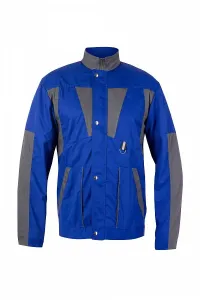 Pánska pracovná bunda DYNAMIC predĺžená blue/grey