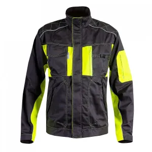 Pánska pracovná bunda PRAKTIC HiVis yellow