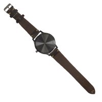 Drevené hodinky pánske HUBERTUS s koženým remienkom