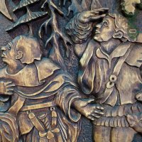 Svätý Hubertus - drevený obraz