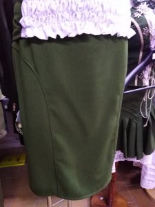 MINI sukňa zelená