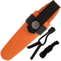 Morakniv Eldris Neck Knife Burnt Orange with Fire Starter Kit Stainless 13502